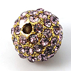 Alloy Rhinestone Beads RB-A034-10mm-G-3