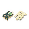 Saint Patrick's Day Alloy Enamel Pendants ENAM-T023-06B-2