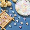 Transparent Crackle Acrylic Beads MACR-YW0002-47-5