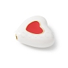 Brass Enamel Beads KK-P294-50G-02-2
