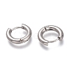Tarnish Resistant 201 Stainless Steel Huggie Hoop Earrings EJEW-L256-05A-P-2