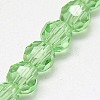 Glass Beads Strands EGLA-J042-6mm-01-3