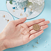 6 Pairs Brass Stud Earring Finding KK-BC0011-90-3