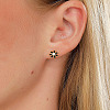 Real 18K Gold Plated 201 Stainless Steel Stud Earrings for Women TL9676-7-2