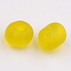 6/0 Frosted Round Glass Seed Beads X-SEED-A008-4mm-M10-2