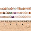 Natural Moonstone & Amazonite & Amethyst & Strawberry Quartz Beads Strands G-A324-A01-4mm-4