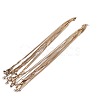 1.5mm 304 Stainless Steel Square Snake Chain Necklaces TW4888-3-5