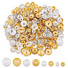 HOBBIESAY 240Pcs 8 Styles Iron & Brass Rhinestone Spacer Beads FIND-HY0002-96-1