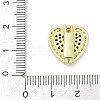 Brass Micro Pave Cubic Zirconia Slide Charms KK-D317-121G-3
