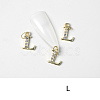 Alloy Rhinestone Cabochons MRMJ-T056-93G-L-1