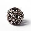 Tibetan Style Alloy Large Hole European Beads PALLOY-AD65018-AS-1