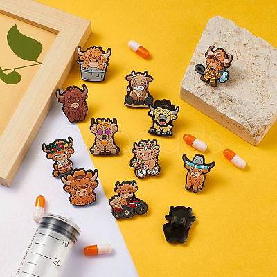 12Pcs PVC Shoe Buckle AJEW-SZ0002-81D-1