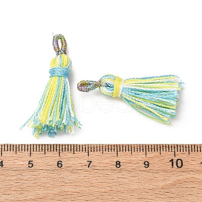 Polyester Tassel Pendants FIND-D302-01G-1