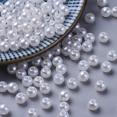 Imitated Pearl Acrylic Beads PACR-5D-1-1