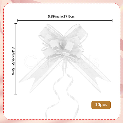 Plastic Bowknot Pull Bows AJEW-WH20064-74E-1
