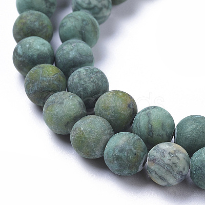 Natural Map Stone Picasso Jasper Beads Strands LS-G-F668-18-8mm-1