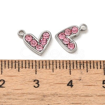 304 Stainless Steel Pendants STAS-L025-005P-03-1