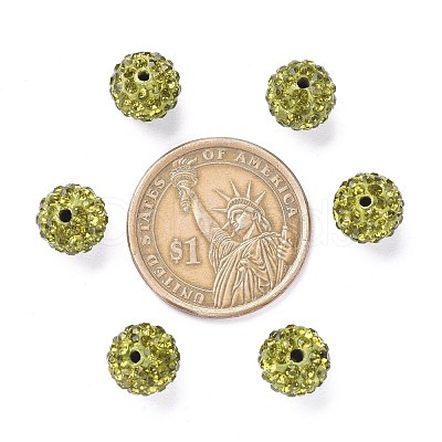 Pave Disco Ball Beads RB-A130-10mm-2-1