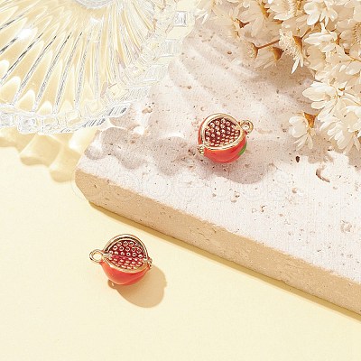 2Pcs Brass Enamel Charms KK-YW0001-78-1