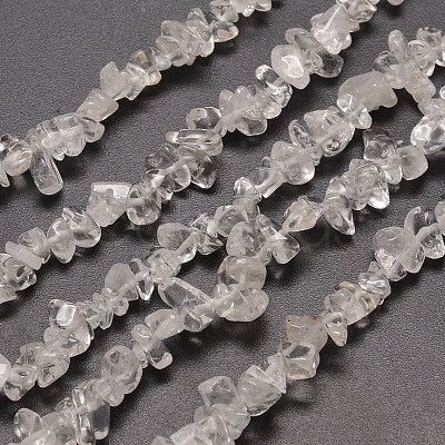 Natural Quartz Crystal Chip Beads Strands X-G-M205-01-1