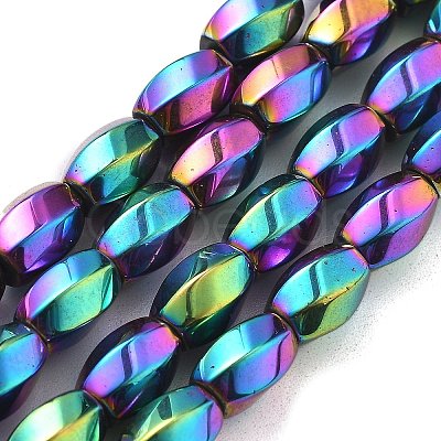 Electroplated Synthetic Non-magnetic Hematite Beads Strands G-P545-G02-02B-1
