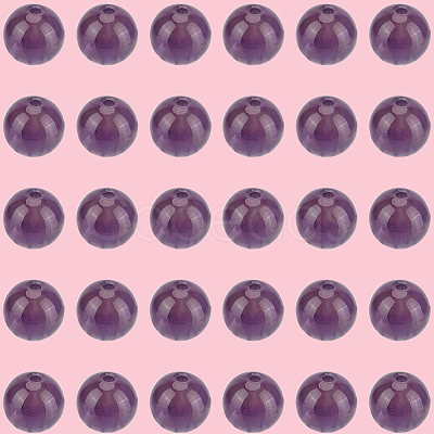 120Pcs Natural Amethyst Round Beads G-PA0001-16A-1