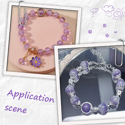 DIY Round Imitation Acrylic Pearl and Glass Beads Jewelry Making Finding Kits DIY-SP0002-78F-1