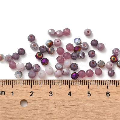 Electroplate Glass Beads GLAA-D020-01H-1