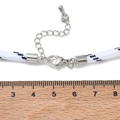 Ployester Core-Wrapped Round Cord Necklace Making KK-CBACFA2-03P-18-1