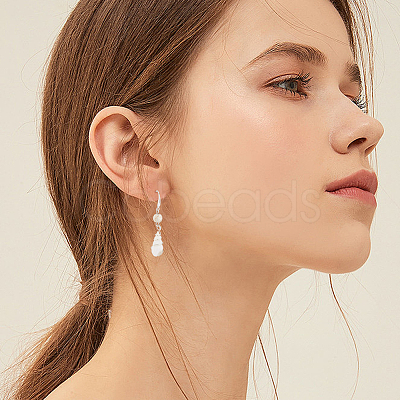 30Pcs Rack Plating Eco-friendly Brass Earring Hooks KK-BBC0027-53-1