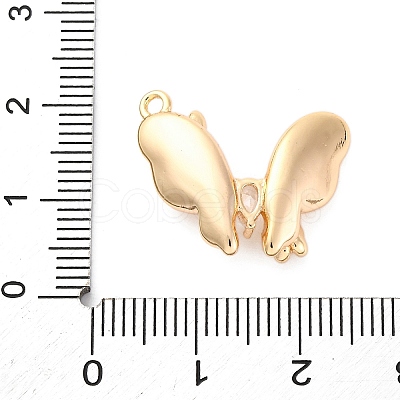Brass Pave Cubic Zirconia Pendants KK-E793-28G-1
