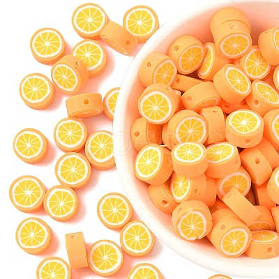 100Pcs Handmade Polymer Clay Beads CLAY-YW0002-52C-1