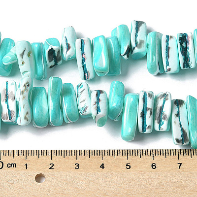 1 Strand Dyed Natural Trochus Shell Beads Strands SSHEL-PA0001-01D-1