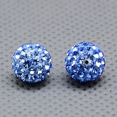 Czech Glass Rhinestones Beads RB-E482-10mm-211-1