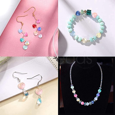 120Pcs 15 Colors Electroplate Transparent Glass Beads GLAA-CJ0001-77-1