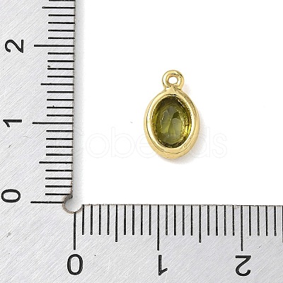 Brass Pave Cubic Zirconia Charms KK-CBA74BF-02G-02-1