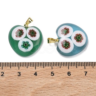 Handmade Lampwork Pendants LAMP-D006-03G-1