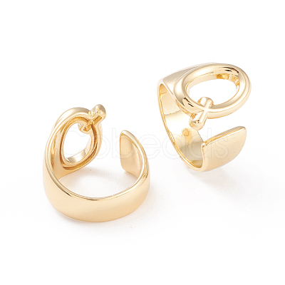Brass Cuff Rings X-RJEW-L097-06Q-1