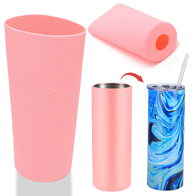 Silicone Cup Sleeve AJEW-WH0244-02D-1