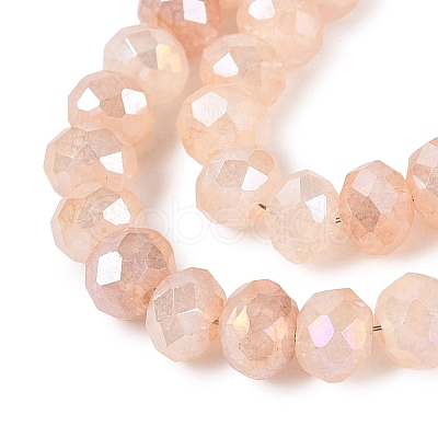 Electroplate Crackle Imitation Jade Glass Beads Strands LS-EGLA-Q131-02B-07-1