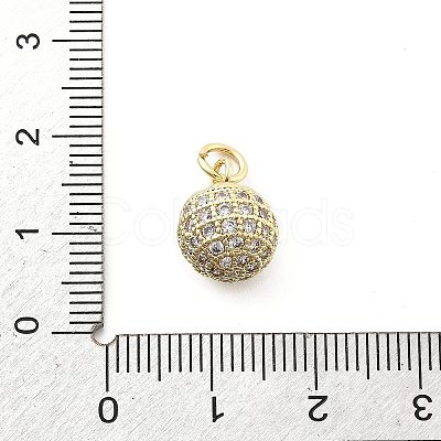 Brass Micro Pave Cubic Zirconia Pendants LS-KK-Q029-02F-G-1