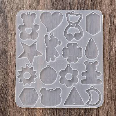 Animal Earrings Pendants DIY Silhouette Silicone Mold DIY-Q033-02A-1