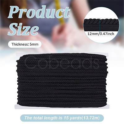 1Pc Polyester Twisted Lip Cord Trim OCOR-MA0001-08B-01-1