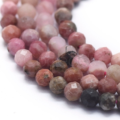 Natural Rhodonite Beads Strands G-D0013-10-1