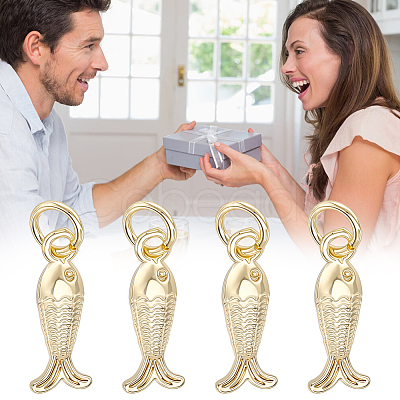 10Pcs Brass Pendants KK-BBC0025-86-1
