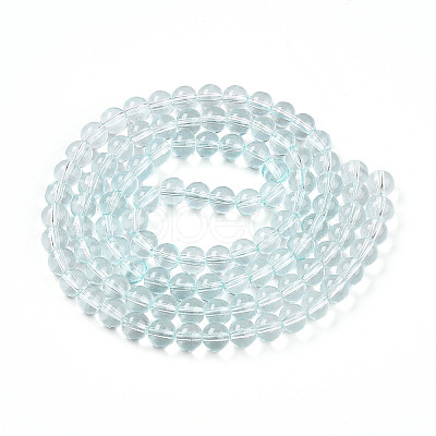Baking Paint Transparent Glass Beads X1-DGLA-N006-8mm-07-1