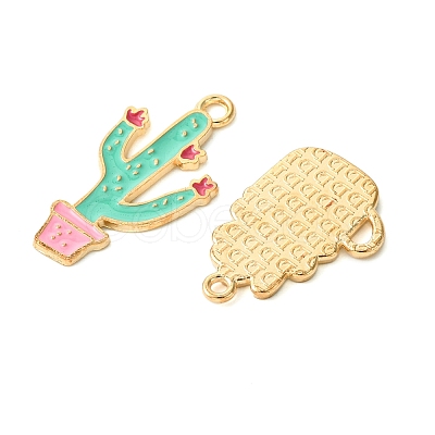 16Pcs 4 Styles Alloy Enamel Pendants ENAM-FS0001-86-1