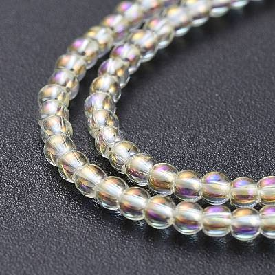 Electroplate Glass Beads Strands EGLA-K014-A-FR05-1