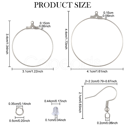 20Pcs 2 Styles 304 Stainless Steel Pendants STAS-YW0003-07-1