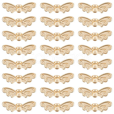 24Pcs Rack Plating Brass Beads KK-BBC0007-57-1